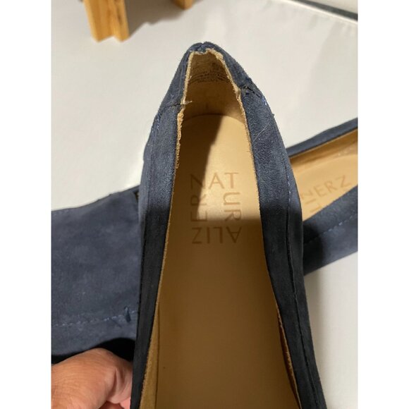 Naturalizer Women's Navy Blue Suede Slip-On Loafers Size 8.5M - Picture 10 of 16